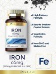 Carlyle 365mg Iron Ferrous Sulfate Tablets - 400 Count