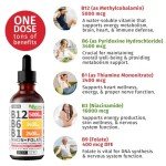 Vitamin B12 Liquid Drops - 2 Pack, 5000 mcg