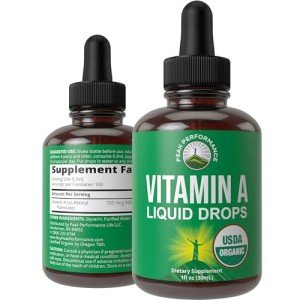 Organic Vitamin A Liquid Drops for All Ages
