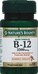 Nature’s Bounty B12 2500 mcg for Energy Support