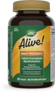 Alive! Max3 Potency Adult Multivitamin – 180 Tablets