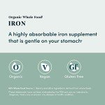 Organic Whole Food Iron Tablets - 60 Count