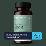 Organic Whole Food Iron Tablets - 60 Count