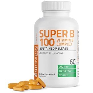 Bronson High-Potency Vitamin B 100 Complex Tablets