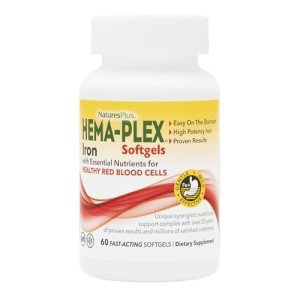 Nature's Plus Hema-Plex Iron with Vitamin C Softgels
