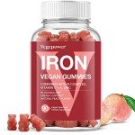 Vegan Iron Gummies with Vitamin C - Peach Flavor