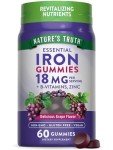 Nature's Truth Vegan Iron Gummies with Zinc & B Vitamins