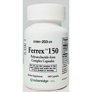 Breckenridge Ferrex 150 Iron Complex Capsules - 100ct