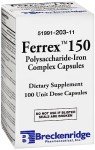Breckenridge Ferrex 150 Iron Complex Capsules - 100ct