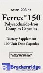 Breckenridge Ferrex 150 Iron Complex Capsules - 100ct