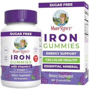 MaryRuth Organics Sugar-Free Iron Gummies for Adults