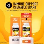 Airborne 1000mg Vitamin C with Vitamin D & Zinc, Multivitamin Immune Support Supplement, Antioxidants Vitamins A C & Vitamin E, 116 Chewable Tablets, Citrus Flavor