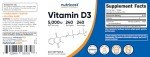 Nutricost Vitamin D3 5,000 IU (125mcg), 240 Softgels - Non-GMO and Gluten Free Vitamin D
