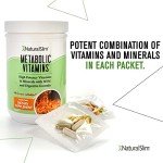 NaturalSlim Metabolic Vitamins - Combination of High Potency Multivitamins, Minerals, B Complex, Msm, & Digestive Formula Supplements for Men & Women - Energy & Metabolism Support - Capsule,1 Pack