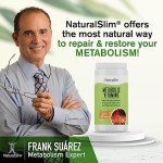 NaturalSlim Metabolic Vitamins - Combination of High Potency Multivitamins, Minerals, B Complex, Msm, & Digestive Formula Supplements for Men & Women - Energy & Metabolism Support - Capsule,1 Pack