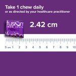 Fusion Lifestyle Iron Supplement for Women and Men, Grape Flavored Iron Soft Chew Plus Vitamin C for Iron Deficiency and Anemia, 2 Month Supply, 60 Count
