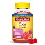 Nature Made Multivitamin For Her, Womens Multivitamin for Daily Nutritional Support, Multivitamin for Women, 70 Gummies, 35 Day Supply