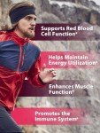 Vitacook Iron Supplement for Women Men, High Potency Iron 65mg with Vitamin C 250mg, Slow Release Stomach Friendly Iron Pills for Red Blood Cell & Immune Support, Non-GMO, Gluten Free, 60 Vegan Tabs