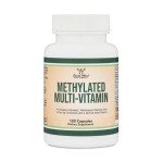 Methylated Multivitamin (Methylated and Activated Vitamins Only - B Complex with Trimethylglycine (TMG) and Methylfolate)(Non-GMO, Gluten Free MTHFR Supplement) 120 Capsules by Double Wood