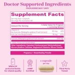 Pink Stork Prenatal Iron Supplement for Women - 18 mg Non-Constipating Iron & Vitamin C for Pregnancy, Postpartum, & Breastfeeding - Focus, Fatigue, & Blood Cell Production - 2 Month Supply