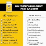 NovaFerrum Yay | Chewable Iron Supplement for Kids & Adults for Anemia | 18mg of Iron | 90 Servings | Sugar Free | Vegan | Gluten Free | Orange Flavor