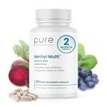Methyl Multi Without Iron Methylated Multivitamin for Men & Women, 60-Day Supply | Methyl B12 & Methylfolate (5-MTHF) for MTHFR Support | Pharma Grade Multivitamin & Multimineral For Health, 120 Caps