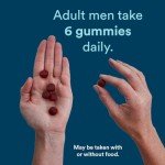 SmartyPants Multivitamin for Men, Gummies: Omega 3 Fish Oil (EPA/DHA), Methylfolate, CoQ10, Vitamin D3, C, Vitamin B12, B6, A, K & Zinc for Immune Support, Biotin, 180 Gummies (30 Day Supply)
