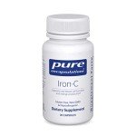 Pure Encapsulations Iron-C - 15 mg - 175 mg Vitamin C - Red Blood Cell Support* - Energy Production - Highly Bioavailable Iron Pill - Gluten Free & Vegan - 30 Capsules