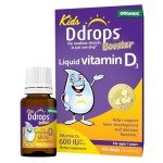Ddrops Kids Booster 600IU 100 Drops - Daily Liquid Vitamin D for Kids. Support Strong Bones & Immune System in Children. No Preservatives, No Sugar, Non-GMO, Allergy-Friendly
