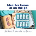 Boiron Homeotravel Travel First Aid Kit with Homeopathic Medicines - Filled Case (16 Tubes)