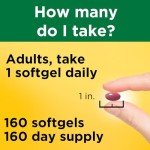 Nature Made Super B Energy Complex, Dietary Supplement for Brain Cell Function Support, 160 Softgels, 160 Day Supply