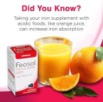 Feosol Original Iron Supplement Tablets,Non-heme 325mg Ferrous Sulfate (65mg Elemental Iron) per Iron Pill, 1 Per Day, 4 Month Supply, for Energy and Immune System Support (120 ct Pack of 2)