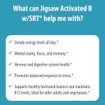 Jigsaw Health Activated B w/SRT | Supports Healthy Nervous System and Energy Production | 120 Tablets