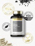 Carlyle Easy Iron Supplement for Women and Men | 28mg | 300 Capsules | as Ferrous Bisglycinate | Non-GMO and Gluten Free