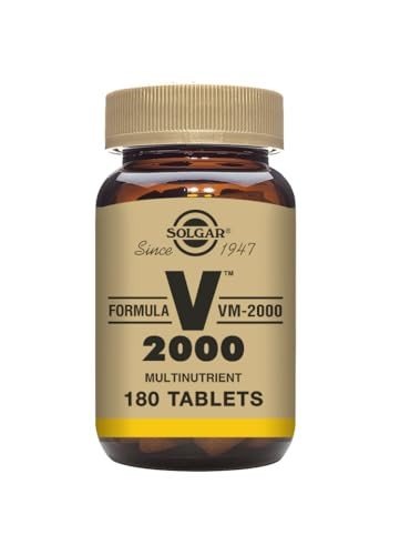 Solgar Formula VM-2000 (Multinutrient System), 180 Tablets - Premium Quality Multiple - Contains Zinc - Supports A Healthy Immune System - Vegan, Dairy Free, Kosher - 90 Servings