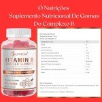 O NUTRITIONS Vitamin B Complex Vegan Gummies with Vitamin B12, B7 as Biotin, B6, B3 as Niacin, B5, B6, B8, B9 as Folate for Stress, Energy and Healthy Immune System (2 Pack)