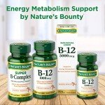 Vitamin B12 by Nature's Bounty, Vitamin Supplement, Supports Energy Metabolism and Nervous System Health, 1000mcg, 100 Tablets