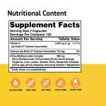 American Health 500 mg with Citrus Bioflavonoids Capsules Gentle On Stomach NonAcidic Vitamin C NonGMO Gluten Free 120 Servings, Ester-C, 240 Count