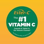 American Health 500 mg with Citrus Bioflavonoids Capsules Gentle On Stomach NonAcidic Vitamin C NonGMO Gluten Free 120 Servings, Ester-C, 240 Count