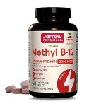 Jarrow Formulas Vitamin B12 5000 mcg - Maximum Strength for Cellular Energy and Brain Health, 60 Cherry Chewable Tablets, B12 Vitamins 5000 mcg