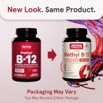 Jarrow Formulas Vitamin B12 5000 mcg - Maximum Strength for Cellular Energy and Brain Health, 60 Cherry Chewable Tablets, B12 Vitamins 5000 mcg