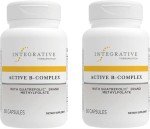 Integrative Therapeutics Active B-Complex - Energy Metabolism Support* - B-Complex Vitamin Supplement with 8 B-Vitamins, Vitamin B12, Folate, Choline - 60 Capsules - 2 Pack