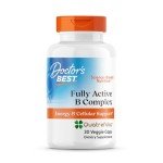 Doctors Best Fully Active B Complex, Energy & Cellular Support, Non-GMO, Gluten Free, Soy Free, Vegan 30 Veggie Caps