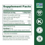 MegaFood Blood Builder Iron Supplement Clinically Shown to Increase Iron Levels Without Side Effects, Vegan Supplement For Women with Vitamin C, Vitamin B12 & Folic Acid, 60 Tablets