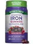 Nature's Truth Vegan Iron Gummies with Zinc & B Vitamins