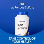 Nutricost Iron 65mg - 240 Tablets, Non-GMO