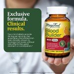 MegaFood Blood Builder Minis, Iron Supplement Clinically Shown to Increase Iron Levels Without Side Effects - Vegan Supplement with Vitamin C, Vitamin B12 & Folic Acid, 60 Tablets (30 Servings)