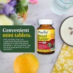 MegaFood Blood Builder Minis, Iron Supplement Clinically Shown to Increase Iron Levels Without Side Effects - Vegan Supplement with Vitamin C, Vitamin B12 & Folic Acid, 60 Tablets (30 Servings)