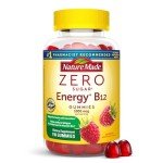 Nature Made Zero Sugar Energy Vitamin B12 Gummies 1000 mcg per Serving, B12 Vitamins, Energy Metabolism Support, Aspartame Free, 110 Sugar Free Gummies, 55 Day Supply