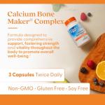 Doctors Best Calcium Bone Maker Complex, Broad Spectrum Nutrients for Bone Health, Non-GMO, Gluten Free, Soy Free 180 Capsules